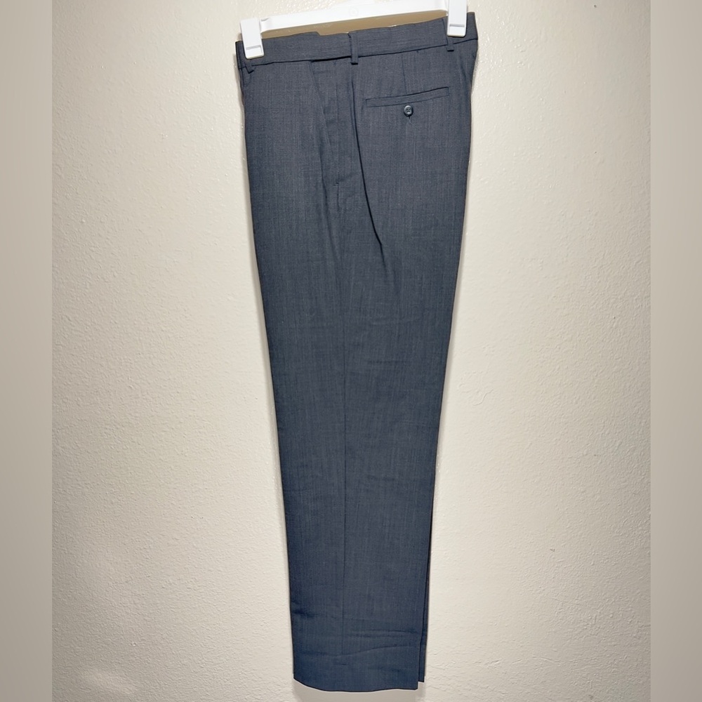 Twinhill Dress Pants 34Rx32L Like New Charcoal Pleated Comfort Fit Sleek